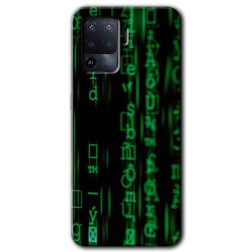 Oppo Reno 5 Lite Kılıf HD Desen Baskılı Arka Kapak - Matrix