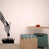 Sevimli Zebra Tasarımlı Dekoratif Çocuk Odası Duvar Sticker, Çıkartma