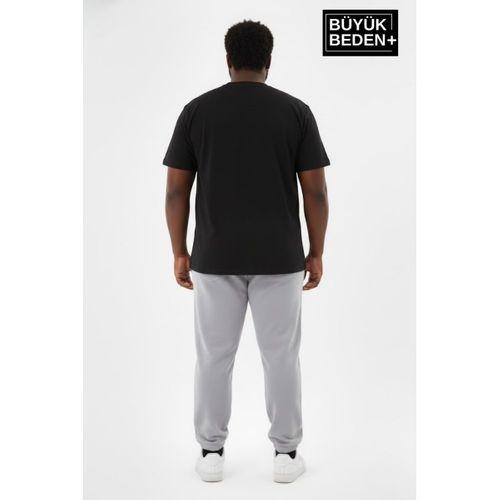 Erkek Büyük Beden Paça Lastikli İki İplik Rahat Kalıp ince Eşofman Altı SPR26BEA951