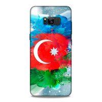 Samsung Galaxy S8 Plus Uyumlu Kılıf Azarbaijan (15) Antişok Kılıf Bayrak İllustre
