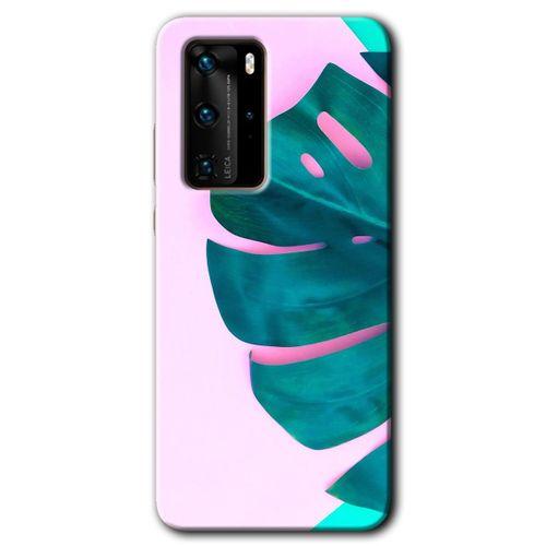 Huawei P40 Pro Kılıf HD Desen Baskılı Arka Kapak - 3D Yaprak