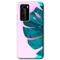Huawei P40 Pro Kılıf HD Desen Baskılı Arka Kapak - 3D Yaprak