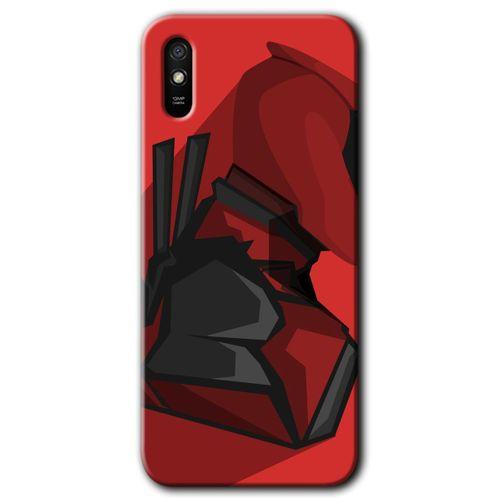Xiaomi Redmi 9A Kılıf Baskılı Arka Kapak - DeadPool +Tam Ekran Koruyucu