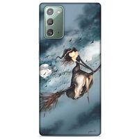 Y.Liva-2021 Özel Seri Cadılı Samsung Galaxy Note 20 Kılıf Silikon Kapak