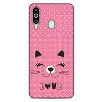 Lopard Samsung Galaxy M40 Uyumlu Kılıf Kediler (14) Lansman Kılıf Love Cat