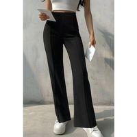 Kadın Yüksek Bel Nervurlu Ithal Krep Pantolon