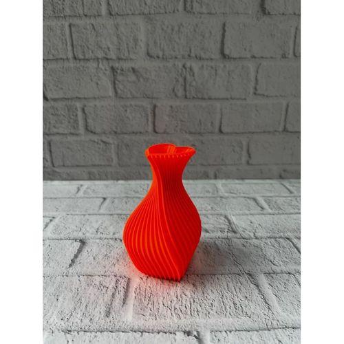 Kalpli Turuncu Dekoratif Vazo 11 Cm Modern Şık Masaüstü Aksesuar