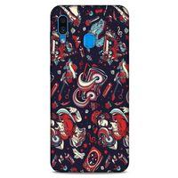 Retro (6) Desen Silikon Kılıf Renkli Samsung Galaxy A30 Kılıf
