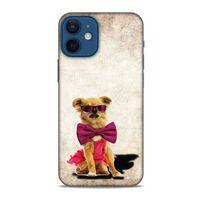 Apple iPhone 12 Mini Kılıf Köpek Kıyafetleri (14) Lansman Kılıf Chihuahua Papyon