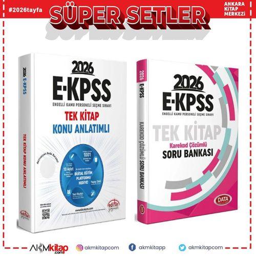 Editör Yayınları 2026 EKPSS Tek Kitap Konu Anlatımlı ve Data Soru Bankası Seti 2 Kitap