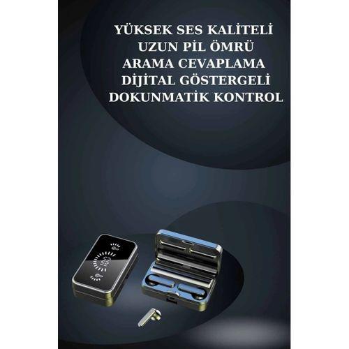 Bileklikli Amoled Ekran Akıllı Saat Ve Dijital Göstergeli Kablosuz Bluetooth Kulaklık Anc/ Enc