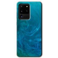 Potkal Hediye Fabrikası Samsung Galaxy S20 Ultra Kılıf HD Desen Baskılı Arka Kapak - Mavi Aura