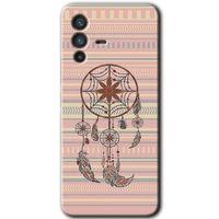 Vivo V23 5G HD Baskılı Kılıf + 9D Tam Ekran Koruyucu - Mandala Retro