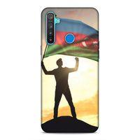 Realme 5i Uyumlu Kılıf Azarbaijan (3) Kapak Azerbaycan Bayrak