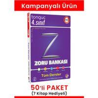 4. Sınıf Tüm Dersler Zoru Bankası 50' li Paket(7 Kitap Hediyeli)