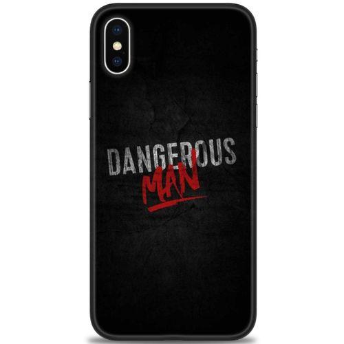 iPhone XS Kılıf HD Baskılı Kılıf - Dangerous Man + Tam Ekran Koruyucu