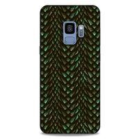 Samsung Galaxy S9 Kılıf Dragons (3) Kapak Ejderha Cilt Yeşil