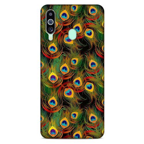 Samsung Galaxy M40 Kılıf Desenli Özel Seri Tüyler (12) Koruyucu Silikon
