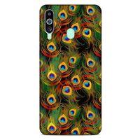 Samsung Galaxy M40 Kılıf Desenli Özel Seri Tüyler (12) Koruyucu Silikon