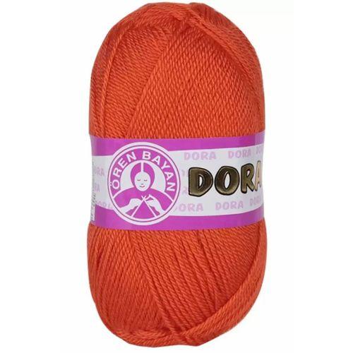 1 Adet Dora El Örgü İpi Yünü 100 gr 031 Turuncu - mudanis
