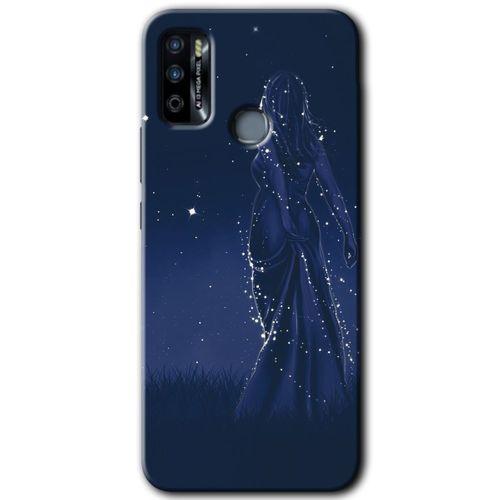 İnfinix Hot 9 Play Kılıf HD Desen Baskılı Arka Kapak - Gecenin Kraliçesi