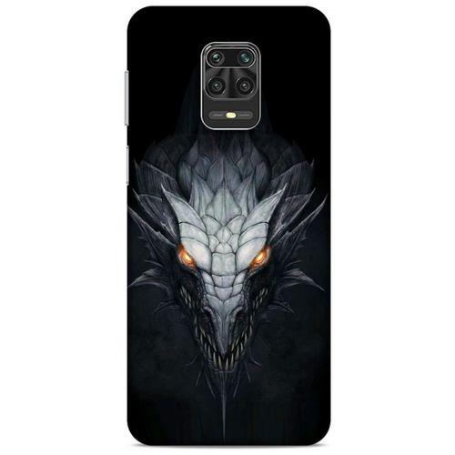 Xiaomi Redmi Note 9 Pro Kılıf Dragons (13) Silikon Kap Gri Ejderha
