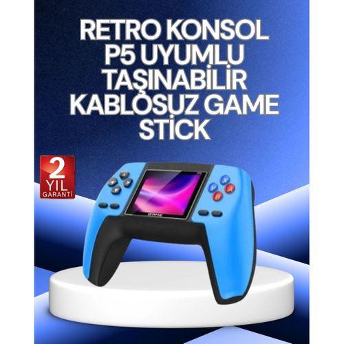P5 Retro Gamepad | 520 Klasik Oyunlu Mini Oyun Konsolu