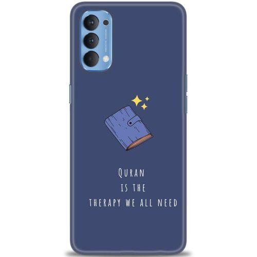 Oppo Reno 4 Kılıf HD Baskılı Kılıf - Quran + Tam Ekran Koruyucu