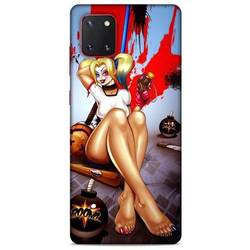 Samsung Galaxy Note 10 Lite Uyumlu Kılıf Harley Quinn (37) Silicone Cover Lavanta gül