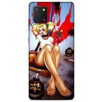 Samsung Galaxy Note 10 Lite Uyumlu Kılıf Harley Quinn (37) Silicone Cover Lavanta gül