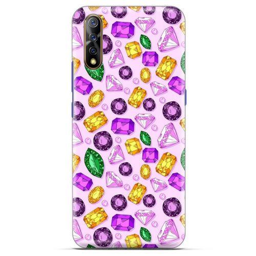 Casper Via F3 Kılıf Baskılı Özel Seri Taşlı (50) Shockproof Kılıf