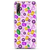 Casper Via F3 Kılıf Baskılı Özel Seri Taşlı (50) Shockproof Kılıf