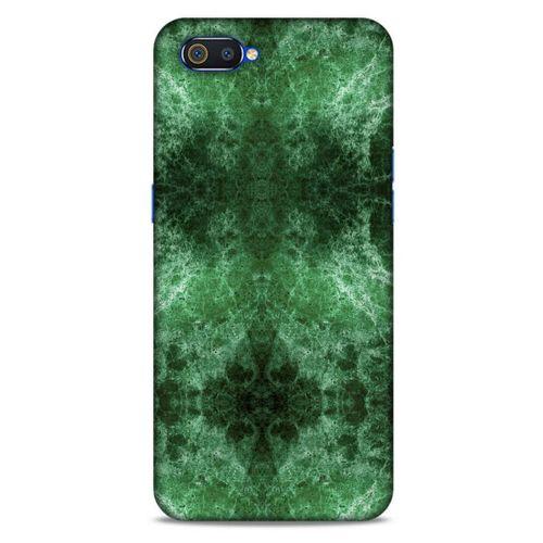 Mermer Desenli (12) Tema Koruyucu Silikon Yeşil Oppo Realme C2 Kılıf