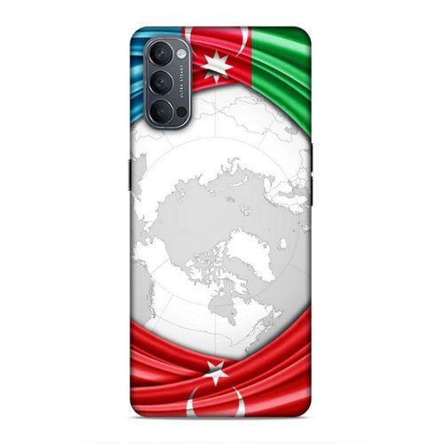 Oppo Reno 4 Uyumlu Kılıf Azarbaijan (17) Tasarım Kılıf Dünya Bayraklar