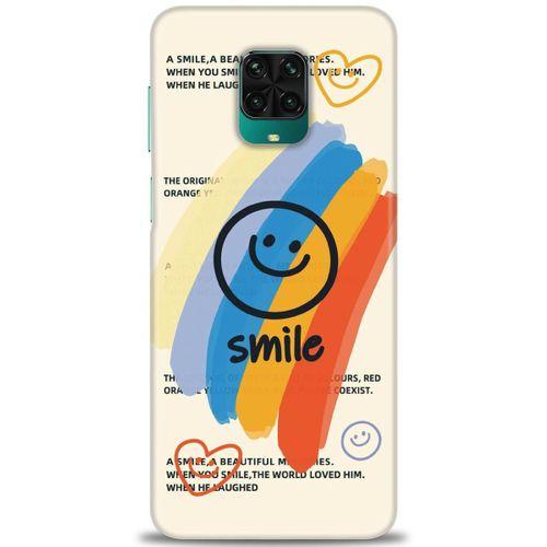 Xiaomi Redmi Note 9S Kılıf HD Baskılı Kılıf - Smile + Tam Ekran Koruyucu