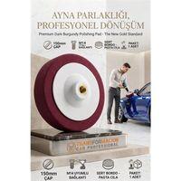 Bordo Pasta Cila Pedi 150mm  - Sert Agresif Çizik Giderici Keçe M14 Uyumlu 723114