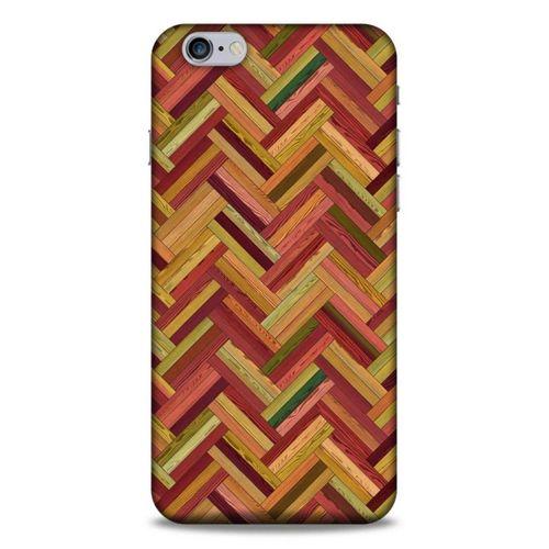 Lopard Apple Iphone 6S Plus Uyumlu Kılıf Wood'X (40) Fit Silikon Kılıf Desenli