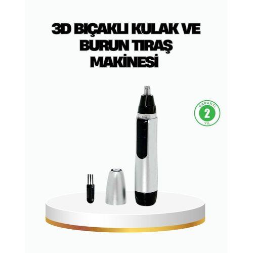 3d Bıçaklı Burun Ve Kulak Tıraş Makinesi Pil İle Çalışan Taşınabilir Model