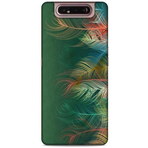 Samsung Galaxy A80 Kılıf Desenli Özel Seri Tüyler (31) TPU Kılıf