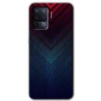 BeRa Aksesuar Oppo Reno 5 Lite Kılıf Baskılı Kapak - Abstract 4 +Tam Kaplayan Mat Seramik