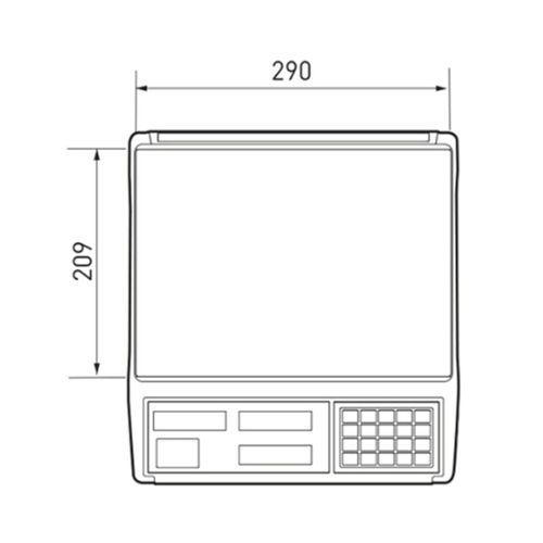 CAS ER JR 30KG LCD EKRAN BOYUNSUZ FİYAT HESAPLAMALI TERAZİ
