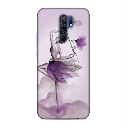 Xiaomi Redmi 9 Kılıf Cicekle Dans Arka Kapak Silikon Koruma Full Koruyucu