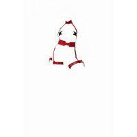 Kırmızı Harness Takım Deri Yüksek Yaka Toka Detaylı - Brf1338