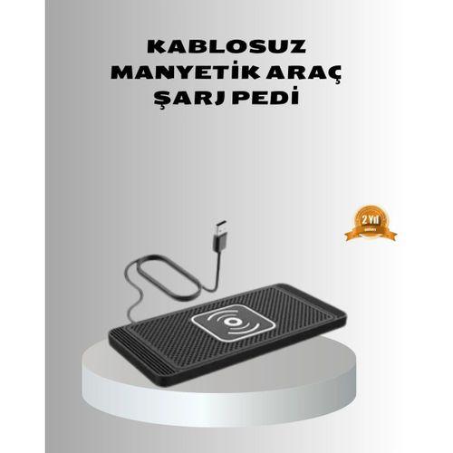 Manyetik Şarj Pedi 7.5w 10w 15w Hızlı Şarj Kaymaz Tabanlı
