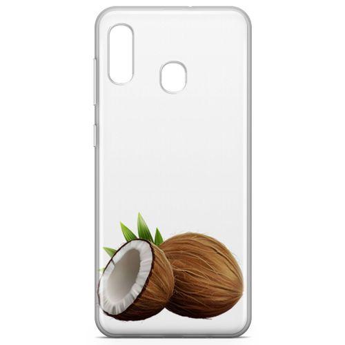 Samsung Galaxy A40 Kılıf Hindistan Cevizi Arka Kapak Koruma Desenli Full Koruyucu