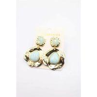 Taşlı Küpe - Turkuaz