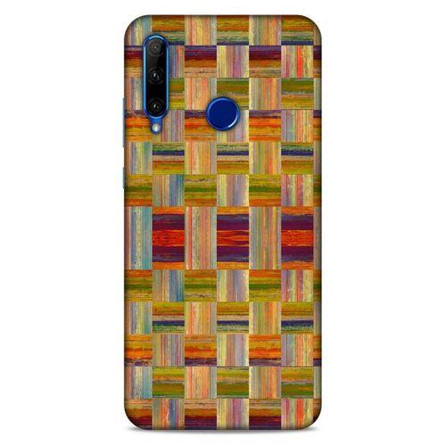 Lopard Huawei Y6P Uyumlu Kılıf Wood'X (49) Ultra Silikon Kılıf Baskılı