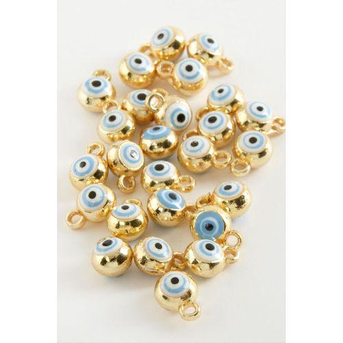 Nazar Tek Kulplu Mineli Bileklik ve Kolye Ucu Aparatı 1 Adet