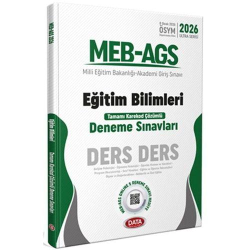 2026 MEB AGS Eğitim Bilimleri Ders Ders Karekod Çözümlü Deneme Sınavları Data Yayınları