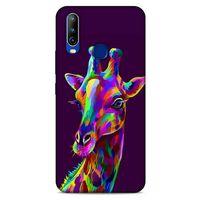 General Mobile GM 10 Uyumlu Kılıf Mor Delisi (30) Silicone Case Zürafa
